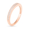 Thumbnail Image 8 of 0.95 CT. T.W. Baguette and Round Diamond Sunburst Frame Bridal Set in 10K Rose Gold