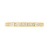 Thumbnail Image 2 of 0.085 CT. T.W. Baguette and Round Diamond Vintage-Style Anniversary Band in 10K Gold