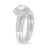 Thumbnail Image 3 of 0.69 CT. T.W. Baguette and Round Diamond Octagonal Frame Vintage-Style Bridal Set in 10K White Gold