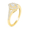 Thumbnail Image 5 of 0.69 CT. T.W. Multi-Shape Diamond Chevron Split Shank Bridal Set in 10K Gold