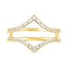 Thumbnail Image 7 of 0.69 CT. T.W. Multi-Shape Diamond Chevron Split Shank Bridal Set in 10K Gold