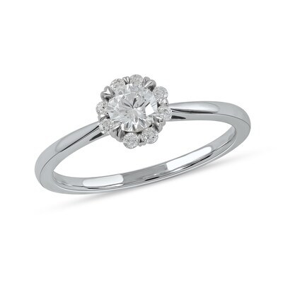 0.50 CT. T.W. Diamond Frame Engagement Ring in 10K Gold (J/I3