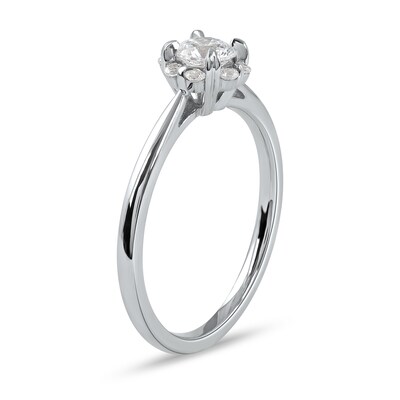 0.50 CT. T.W. Diamond Frame Engagement Ring in 10K Gold (J/I3