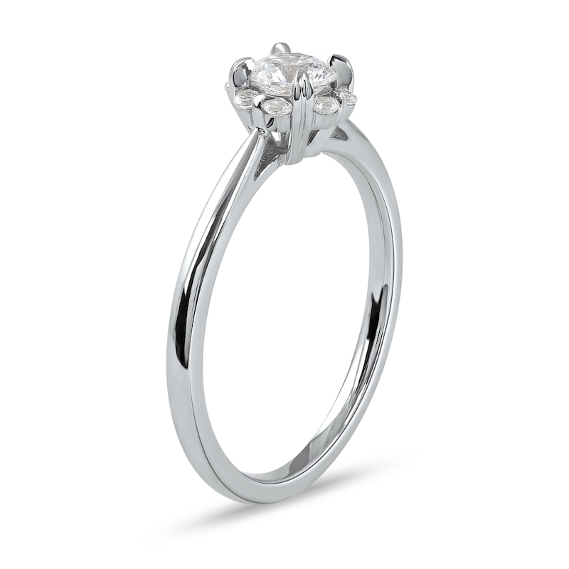 0.50 CT. T.W. Diamond Frame Engagement Ring in 10K White Gold (J/I3)