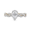 Thumbnail Image 2 of 0.75 CT. T.W. Pear-Shaped Diamond Frame Twist Shank Engagement Ring in 10K Gold (I/I1)