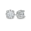 Thumbnail Image 0 of 0.37 CT. T.W. Diamond Frame Stud Earrings in 10K White Gold (J/I3)