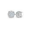 Thumbnail Image 1 of 0.69 CT. T.W. Diamond Frame Stud Earrings in 10K White Gold (J/I3)