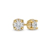 Thumbnail Image 1 of 0.69 CT. T.W. Diamond Frame Stud Earrings in 10K Gold (J/I3)