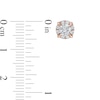 Thumbnail Image 3 of 0.80 CT. T.W. Diamond Frame Stud Earrings in 10K Rose Gold (J/I3)