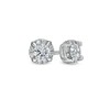 Thumbnail Image 1 of 0.95 CT. T.W. Diamond Frame Stud Earrings in 10K White Gold (J/I3)