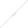 0.066 CT. T.W. Diamond Open Bar Anklet in Sterling Silver – 10"