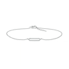 0.066 CT. T.W. Diamond Open Bar Anklet in Sterling Silver – 10"