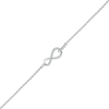 Thumbnail Image 0 of Diamond Accent Infinity Anklet in Sterling Silver – 10"