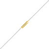 Thumbnail Image 0 of 0.04 CT. T.W. Diamond Bar Anklet in Sterling Silver and 10K Gold – 10"