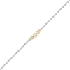 Thumbnail Image 0 of 0.065 CT. T.W. Diamond Circle Trio Anklet in Sterling Silver and 10K Gold – 10"