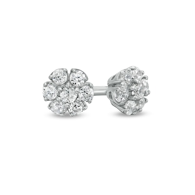 0.20 CT. T.W. Composite Diamond Flower Stud Earrings in 10K Gold