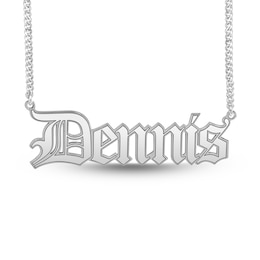 Men's Gothic-Style Name Necklace (1 Line) - 20&quot;