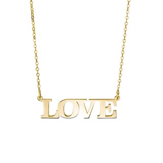 "LOVE" Necklace in 10K Gold