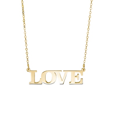 "LOVE" Necklace in 10K Gold