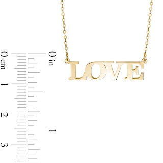 "LOVE" Necklace in 10K Gold