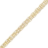 1.7mm Triple Strand Forzatina Cable Chain Bracelet in Solid 10K Gold – 7.25"