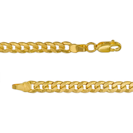 4.6mm Curb Chain Bracelet and Necklace Set in Hollow 10K Gold