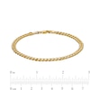 4.6mm Curb Chain Bracelet and Necklace Set in Hollow 10K Gold