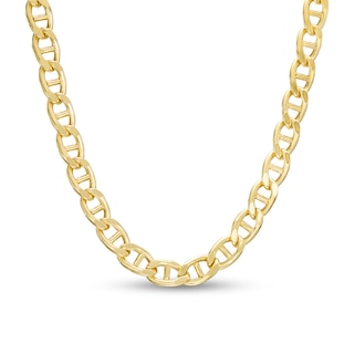 6.1mm Mariner Chain Necklace in Hollow 14K Gold - 20"