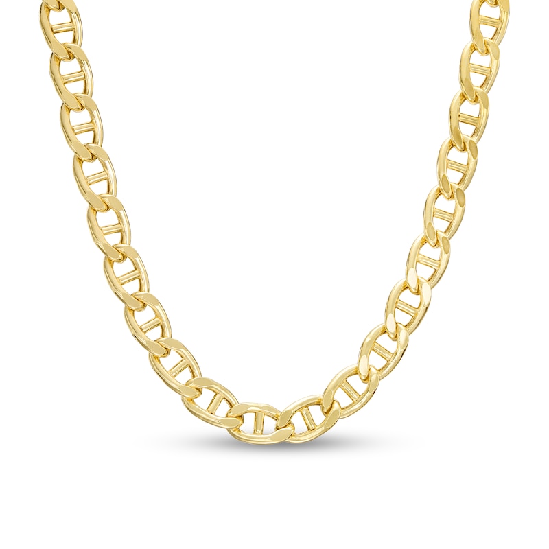6.1mm Mariner Chain Necklace in Hollow 14K Gold - 20"