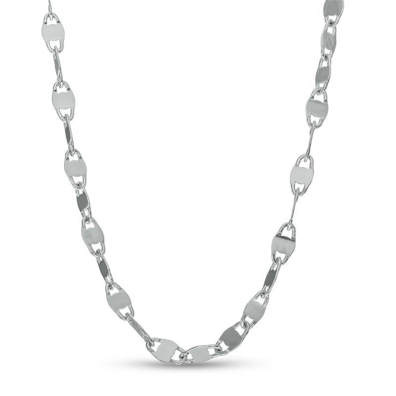 2.3mm Mirror Chain Necklace in Solid Sterling Silver – 20"|Peoples Jewellers