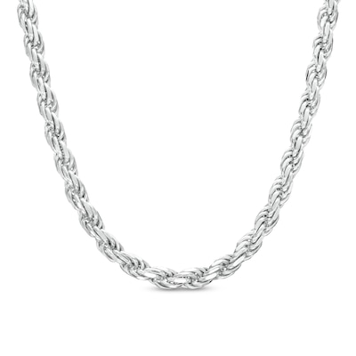 4.0mm Rope Chain Necklace in Solid Sterling Silver – 22"