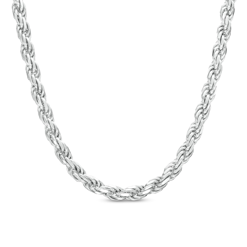 4.0mm Rope Chain Necklace in Solid Sterling Silver – 22"