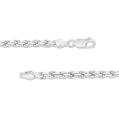 4.0mm Rope Chain Necklace in Solid Sterling Silver – 22"