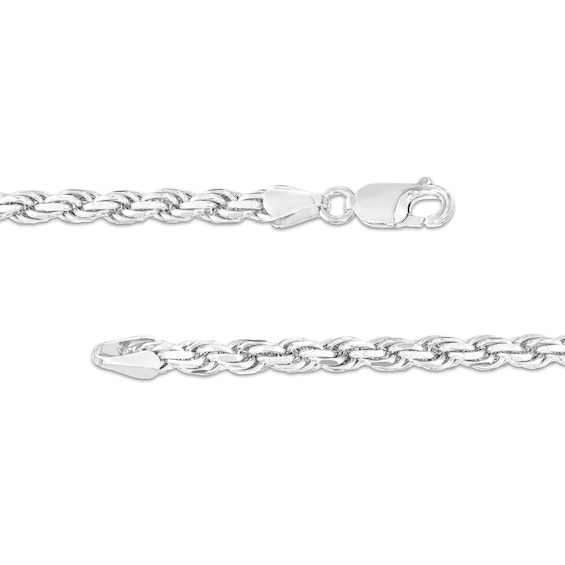 4.0mm Rope Chain Necklace in Solid Sterling Silver – 22"