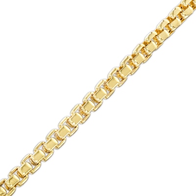 3.7mm Box Chain Bracelet in Hollow 10K Gold – 8.5"