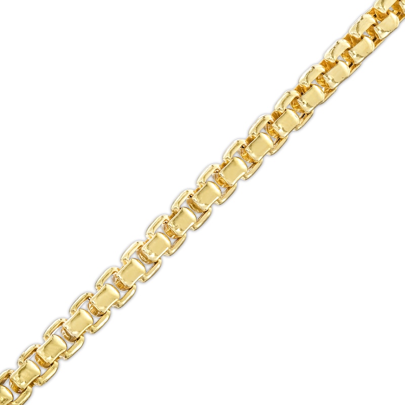3.7mm Box Chain Bracelet in Hollow 10K Gold – 8.5"