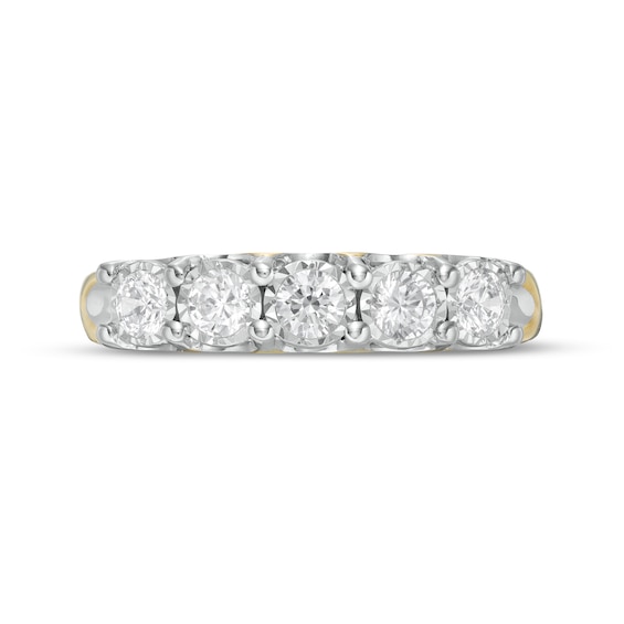 0.50 CT. T.W. Diamond Five Stone Anniversary Ring in 10K Gold