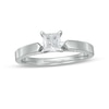 Thumbnail Image 0 of 0.50 CT. Certified Princess-Cut Diamond Solitaire Engagement Ring in 14K White Gold (J/I2)