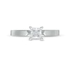 0.50 CT. Certified Princess-Cut Diamond Solitaire Engagement Ring in 14K White Gold (J/I2)