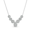 1.00 CT. T.W. Composite Pear-Shaped Diamond Necklace in 10K White Gold