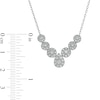 1.00 CT. T.W. Composite Pear-Shaped Diamond Necklace in 10K White Gold