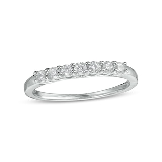 0.23 CT. T.W. Diamond Seven Stone Anniversary Band in Sterling Silver