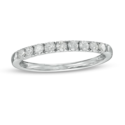 0.29 CT. T.W. Diamond Nine Stone Anniversary Band in 10K Gold