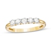 Thumbnail Image 0 of 0.45 CT. T.W. Diamond Five Stone Anniversary Band in 10K Gold