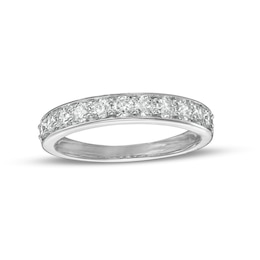 0.58 CT. T.W. Diamond Eleven Stone Anniversary Band in 10K White Gold