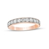 0.58 CT. T.W. Diamond Eleven Stone Anniversary Band in 10K Rose Gold