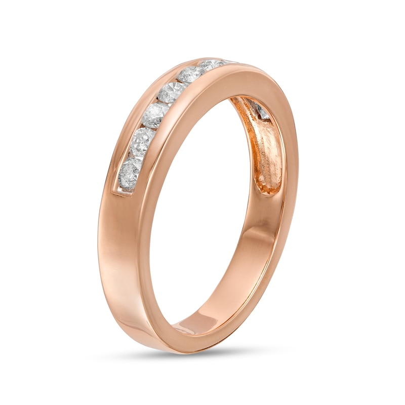 0.45 CT. T.W. Diamond Ten Stone Anniversary Band in 10K Rose Gold|Peoples Jewellers