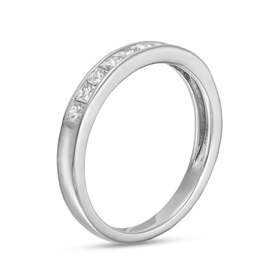 0.45 CT. T.W. Princess-Cut Diamond Ten Stone Anniversary Band in 10K White Gold