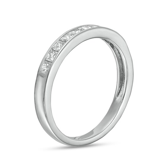 0.45 CT. T.W. Princess-Cut Diamond Ten Stone Anniversary Band in 10K White Gold