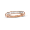 0.45 CT. T.W. Princess-Cut Diamond Ten Stone Anniversary Band in 10K Rose Gold